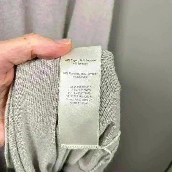 WILFRED FREE Jersey Knit Tank Maxi Dress Gray Lightweight Casual Women Small - Picture 7 of 10